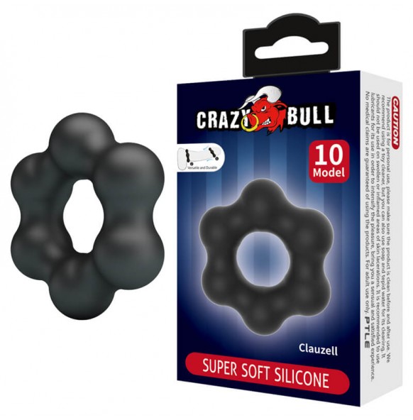 CRAZY BULL - Clauzell Super Soft Silicon Male Delay Cock Rings (Model 10)